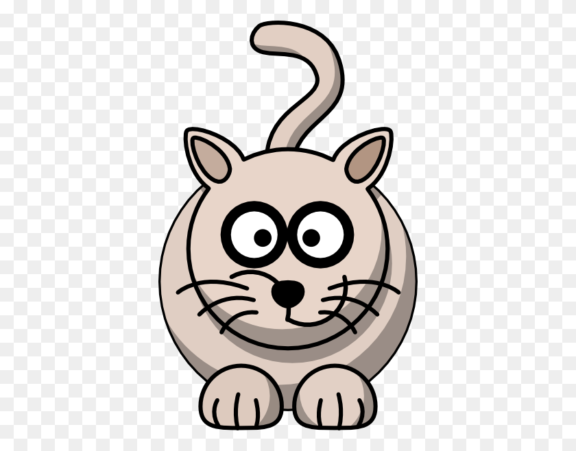 378x598 Grey Cat Png, Clip Art For Web - White Cat Clipart
