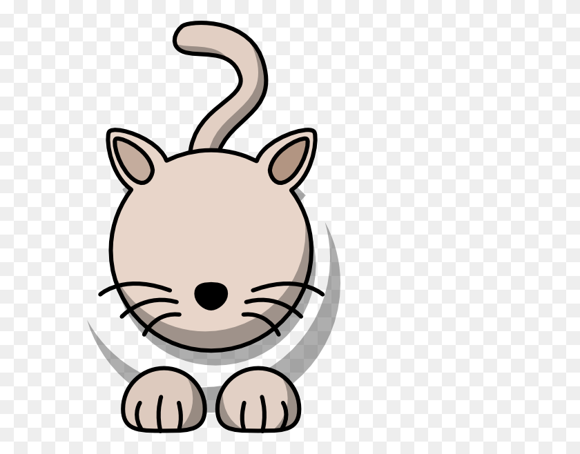 588x598 Grey Cat Png, Clip Art For Web - Cat Clipart PNG