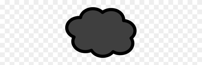 297x213 Grey Clipart Storm Cloud - Cloud Shape Clipart