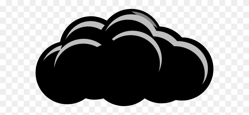 600x328 Grey Clipart Thunderstorm Cloud - Dark Clouds PNG