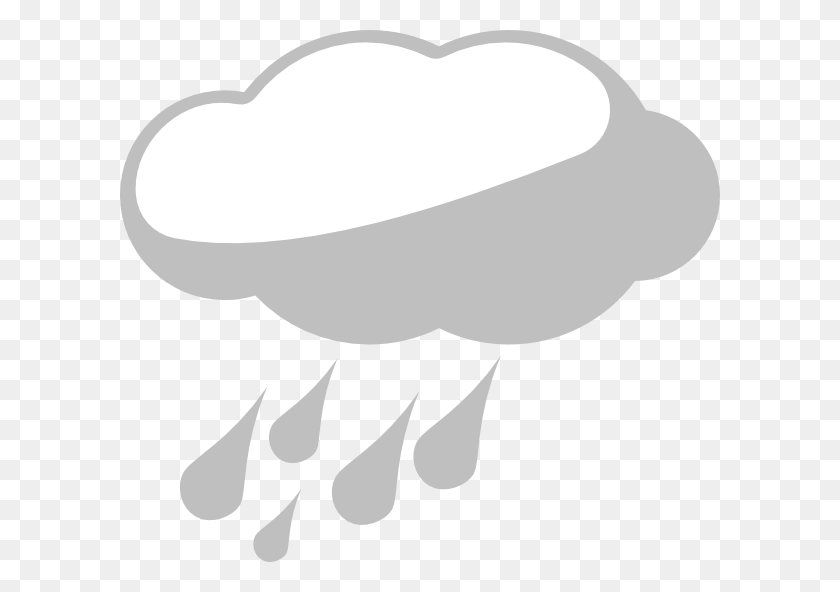 600x532 Grey Cloud Png Clip Arts For Web - Cloud Clipart Black And White