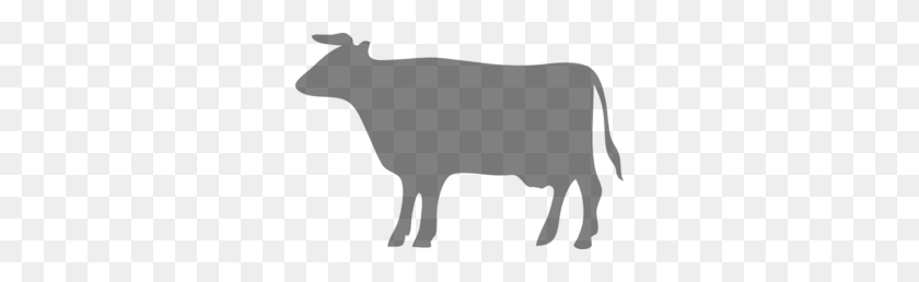 300x198 Grey Cow Clip Art - Cow Clipart