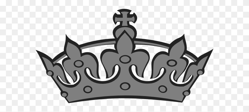 600x321 Grey Crown Png Clip Arts For Web - Crown PNG