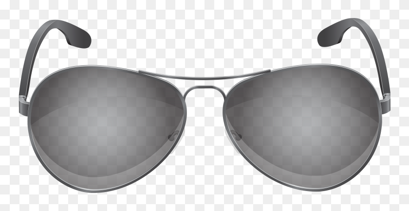 8000x3841 Grey Glasses Transparent Png Clip Art Gallery - Sunglasses Clipart PNG
