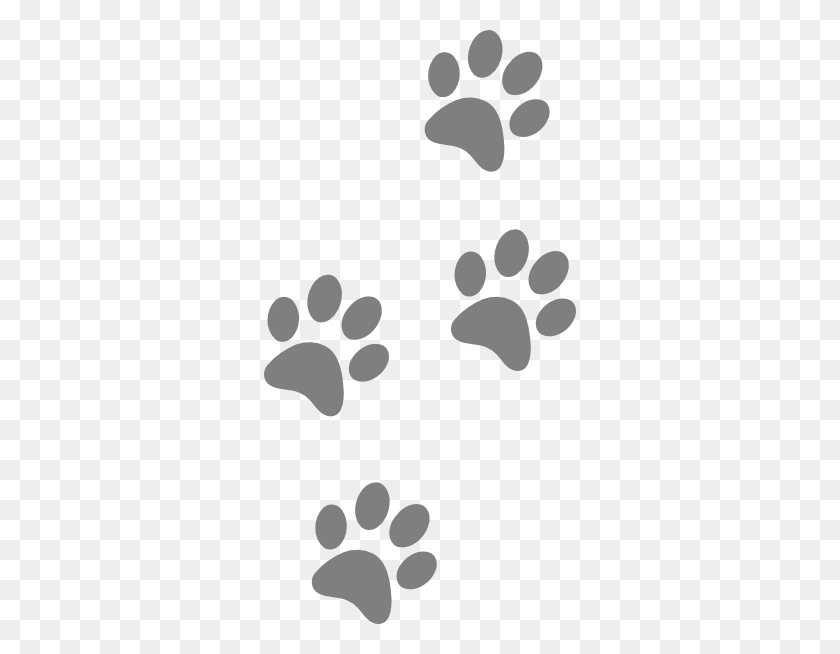 312x594 Grey Paws Png Clip Arts For Web - Paws PNG