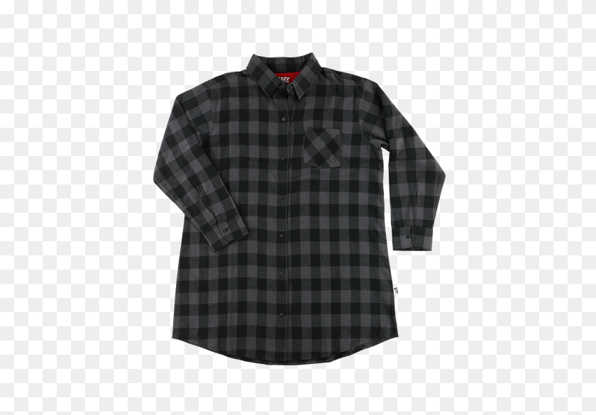 432x525 Серая Фланелевая Ночная Рубашка В Клетку - Фланель Png