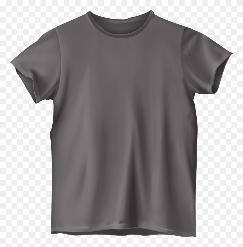5902x6000 Grey T Shirt Png Clip Art - Shirt Black And White Clipart
