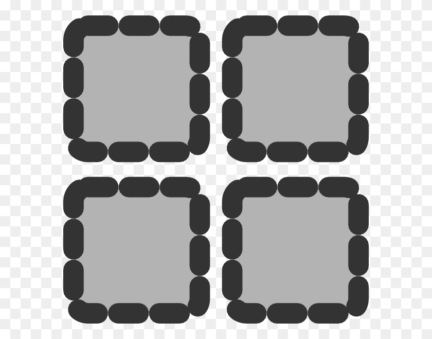 594x599 Grid - Black Texture PNG