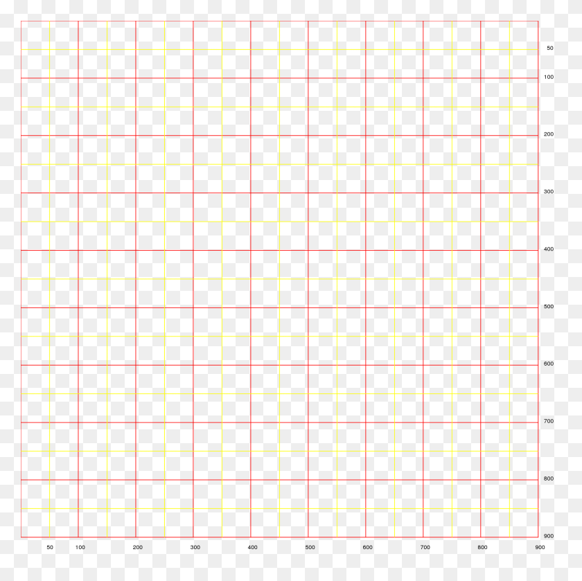 2000x2000 Grid Int Red Int Yellow - Transparent Grid PNG