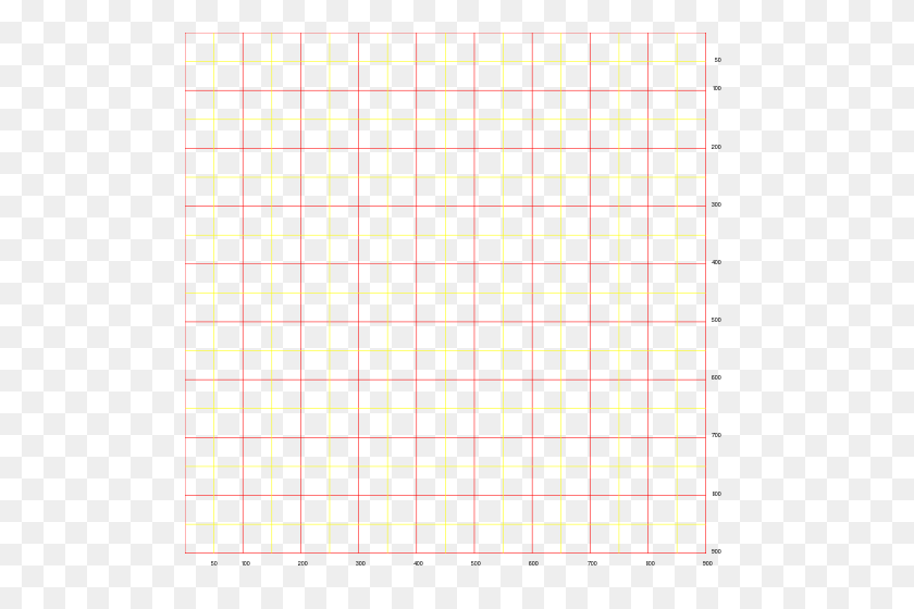 500x500 Grid Int Red Int Yellow - Grid Lines PNG