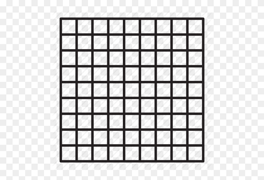 512x512 Grid, Line, Pattern, Square Icon - Grid Pattern PNG