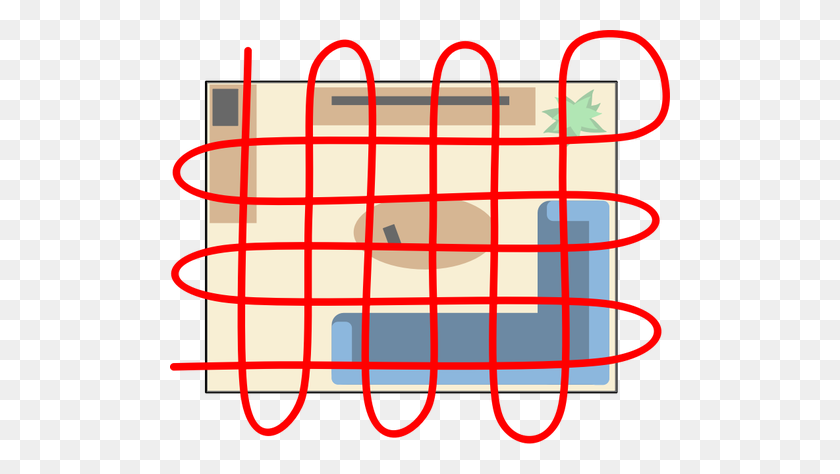 500x414 Grid Search Pattern Illustration - Grid Pattern PNG