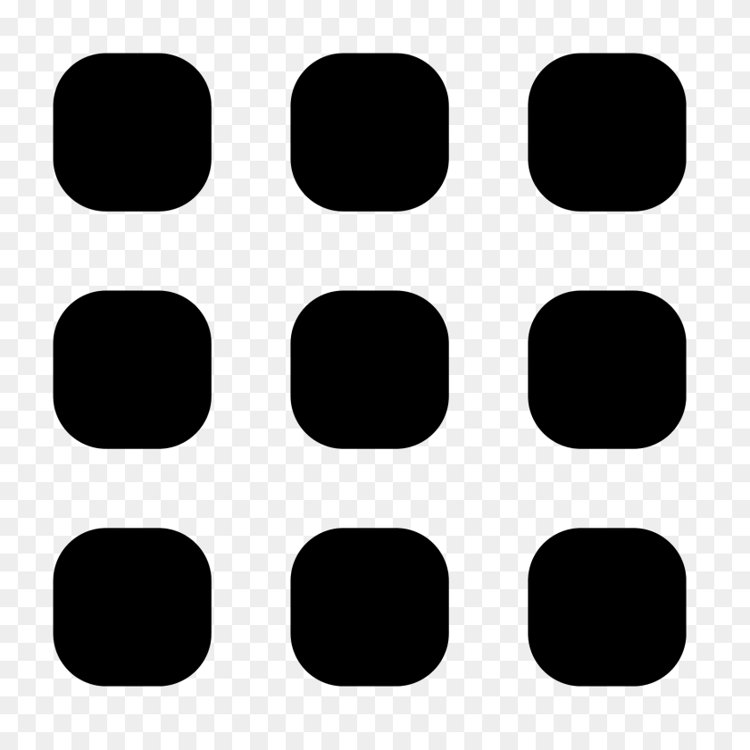 1600x1600 Grid View Icon - Transparent Grid PNG