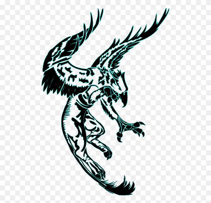 511x750 Griffin Tattoo Png - Griffin PNG