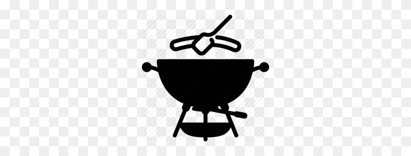 260x260 Grilling Clipart - Man Grilling Clipart