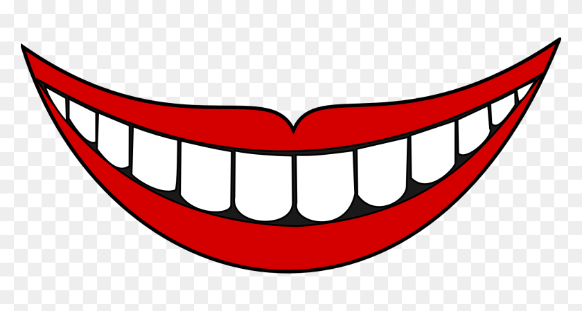 1920x960 Grin Clipart Mouth Smile - Mouth Talking Clipart Black And White