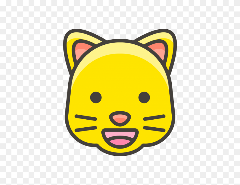 866x650 Grinning Cat Face Emoji Png Transparent Emoji - Cat Emoji PNG