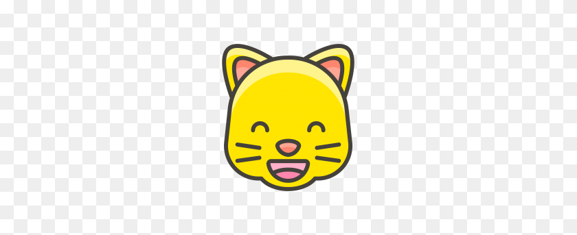 379x283 Grinning Cat Face With Smiling Eyes Emoji Png Transparent Emoji - Cat Eyes PNG
