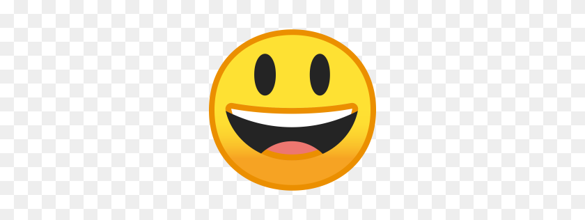 256x256 Cara Sonriente Con Ojos Grandes Icono Noto Emoji Smileys Iconset De Google - Emoji Ojos Png