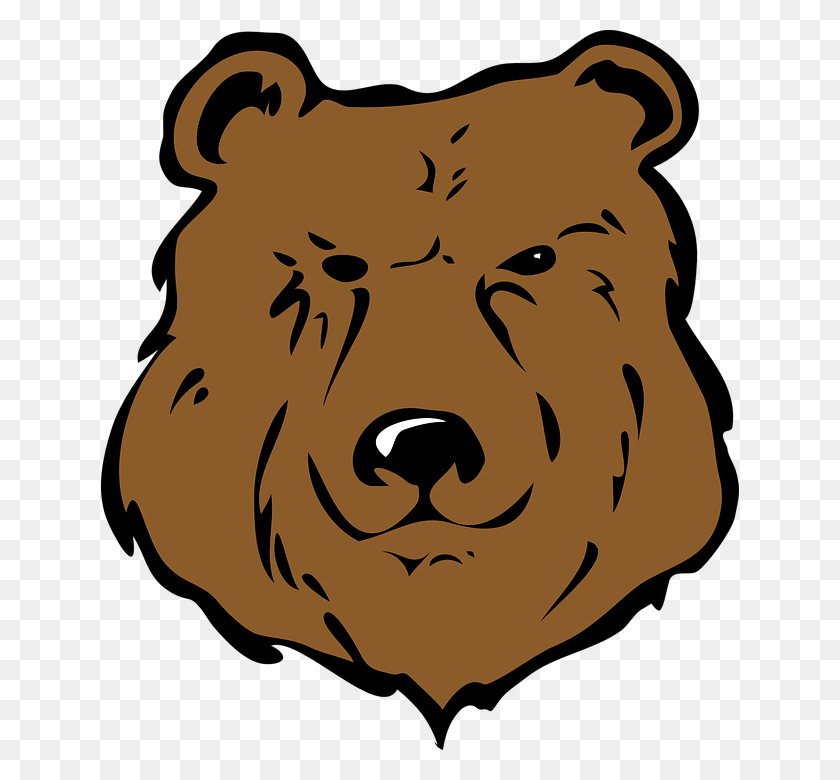 638x720 Oso Grizzly Clipart Oso Pardo - Bear Cave Clipart