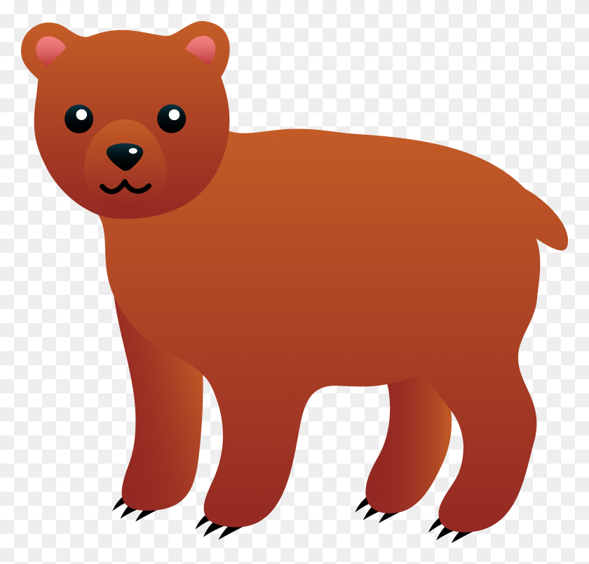 6342x6048 Grizzly Bear Clipart Woodland Bear - Woodland Clipart Free