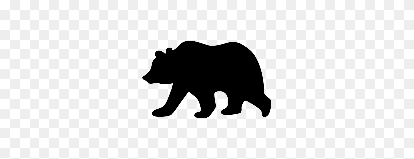 263x262 Grizzly Bear Silhouette Wild Animals Bear - Momma Bear Clipart