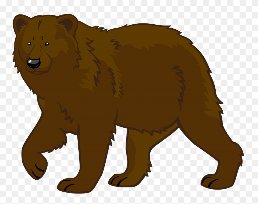 4000x3097 Grizzly Clipart Brown Bear - Volleyball Clipart No Background