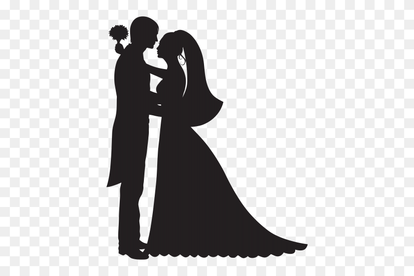 414x500 Groom And Bride Png Clip Art - Wedding Clipart PNG