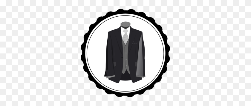 299x297 Groom Clip Art - Suit And Tie Clipart