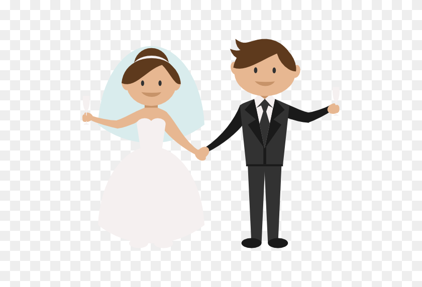 512x512 Жених, Свадебная Пара, Невеста Значок Png Изображения - Свадебная Пара Png