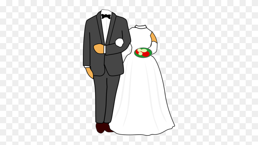 300x411 Groomer Clip Art - Bride And Groom Silhouette PNG