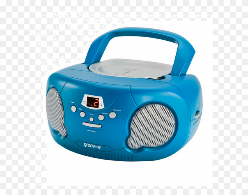 600x600 Groov E Boombox Portable Cd Player With Radioauxjack - Boombox PNG