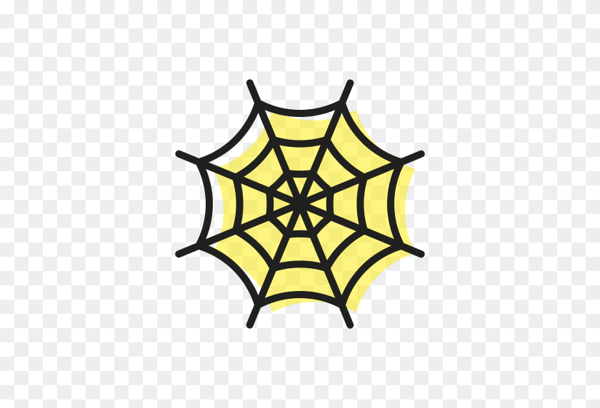 512x512 Grose, Halloween, Scary, Spider, Spiderweb, Sweet, Web Icon - Telaraña Png