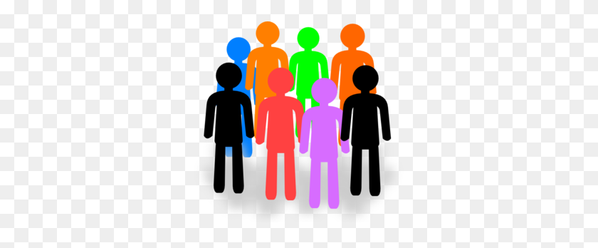 299x288 Group Clip Art - Group Of People Clipart