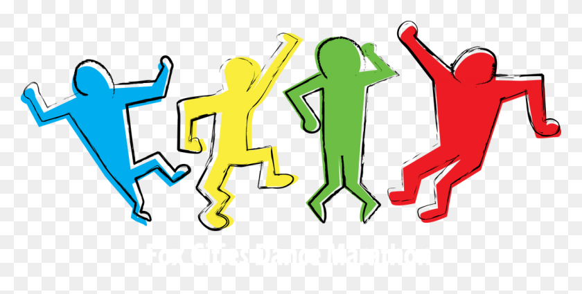 1100x515 Group Clipart Dance, Group Dance Transparent Free For Download - Dance Team Clipart