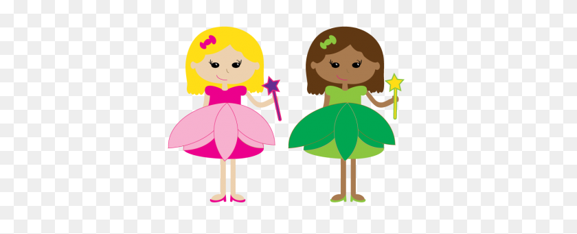 375x281 Group Of Girl Friends Clipart Free Images - Girl Waving Clipart