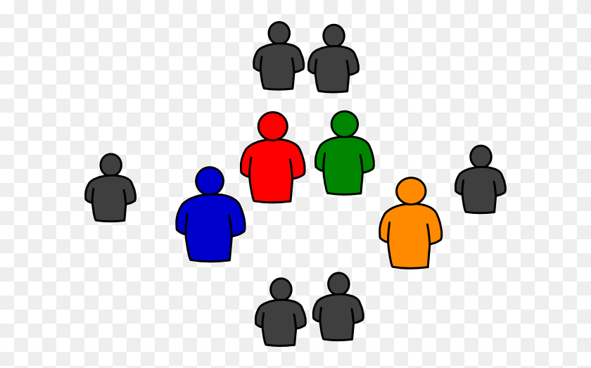 600x463 Group Of People In Round Clip Art - Person Clipart
