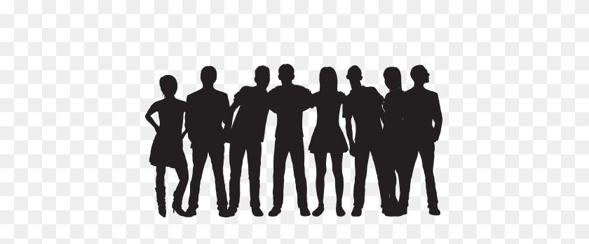 432x288 Group Of People Silhouette Png Loadtve - People Silhouette PNG