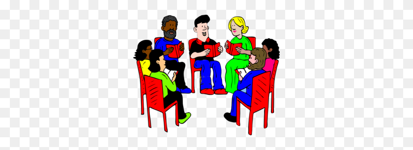 298x246 Group Of Readers Clip Art - Study Group Clipart