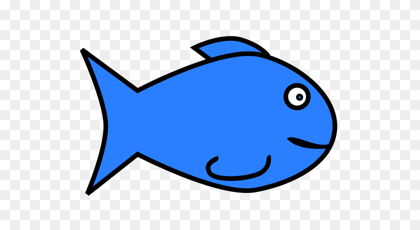 566x400 Группа Простых Рыб Картинки - Контур Рыбы Клипарт