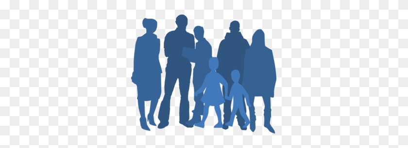 299x246 Group Silhouette Clip Art - Crowd Silhouette PNG