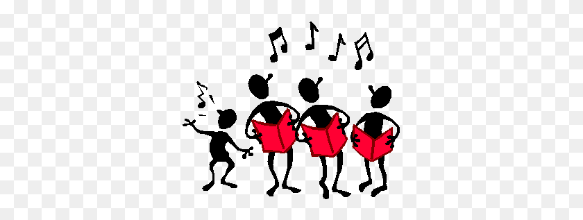 313x257 Group Singing Clipart - Group Meeting Clipart
