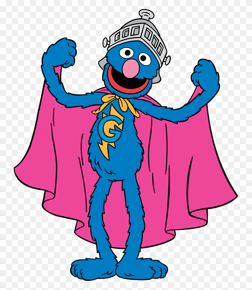 749x906 Grover Clipart - Sesame Street Birthday Clip Art