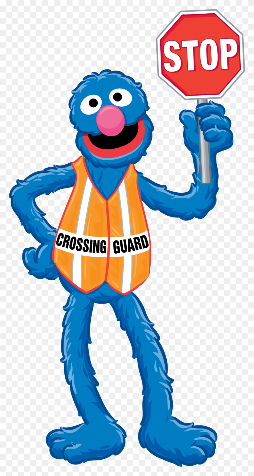 1252x2431 Grovercrossingguard - Oscar The Grouch Png