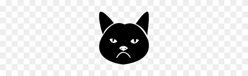 200x200 Grumpy Cat Icons Noun Project - Angry Cat PNG
