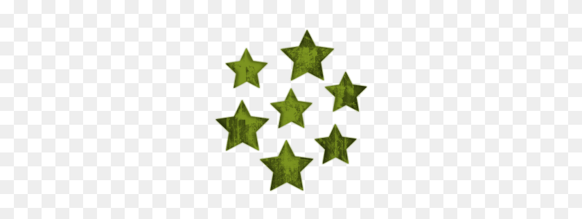 256x256 Grunge Clipart Star - Green Star Clipart