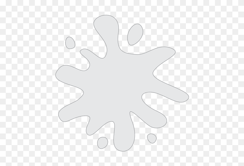 512x512 Grunge Paint Splatter Vectors - White Splatter PNG