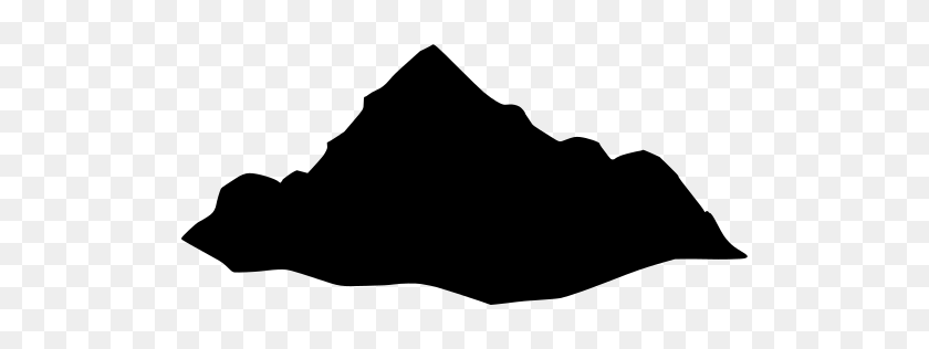 512x256 Gt Adventure Peak Rock Extreme - Mountain Silhouette PNG