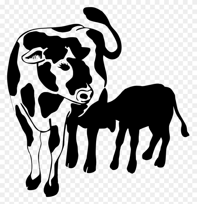987x1024 Gt Animal Vaca Que Alimenta A La Madre - Cow Spots Clipart