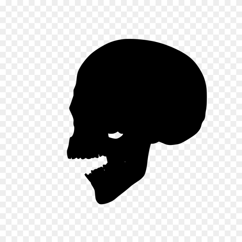1024x1024 Gt Creepy Death Extraño Cráneo - Cráneo Silueta Png